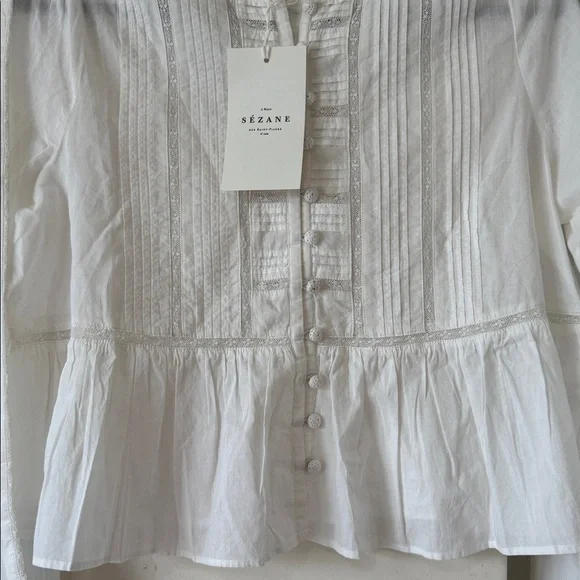 SEZANE cotton blouse - Picture 5 of 9